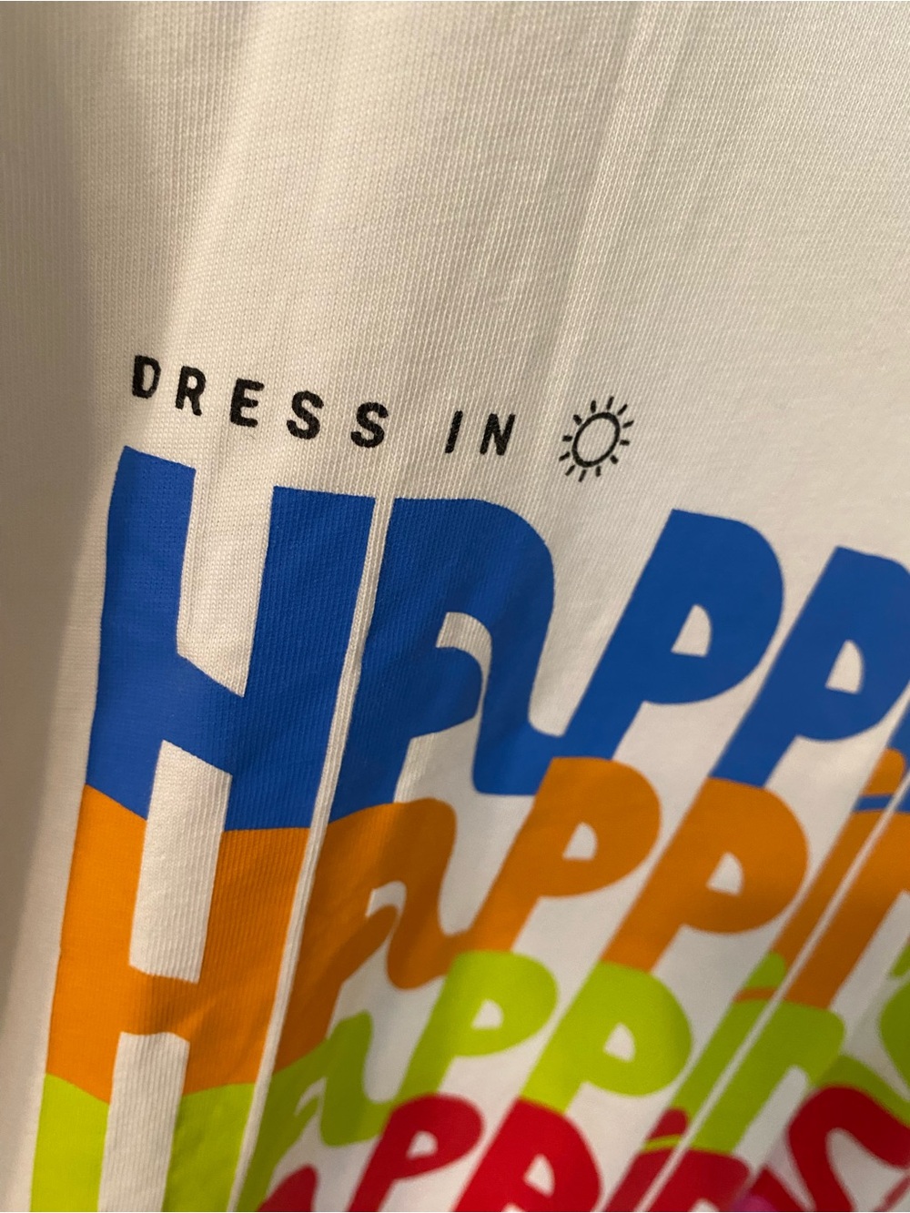 NWOT FARM Rio Off White Dress in Happiness Relaxed Tee Shirt - Picture 6 of 11